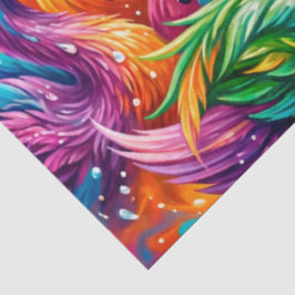 Papel De Seda Vibrante paisaje de sueños de cisne – Boho psicodé