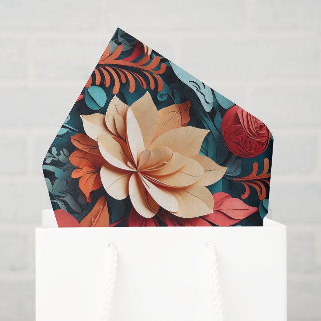 Papel De Seda Vibrante tema navideño (Bolsa de regalo)