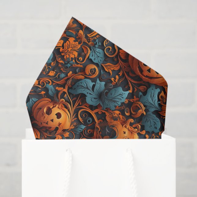 Papel De Seda Vibrante temática de Halloween (Bolsa de regalo)