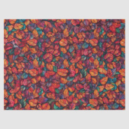 Papel De Seda Vibrantes hojas otoñales