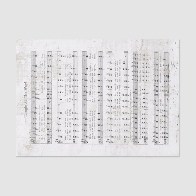 Papel De Seda Vibrantes jingle todo el camino Composición musica (Anverso)