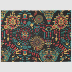 Papel De Seda Vibrantes "Patrones Inspirados En El Patrimonio" D