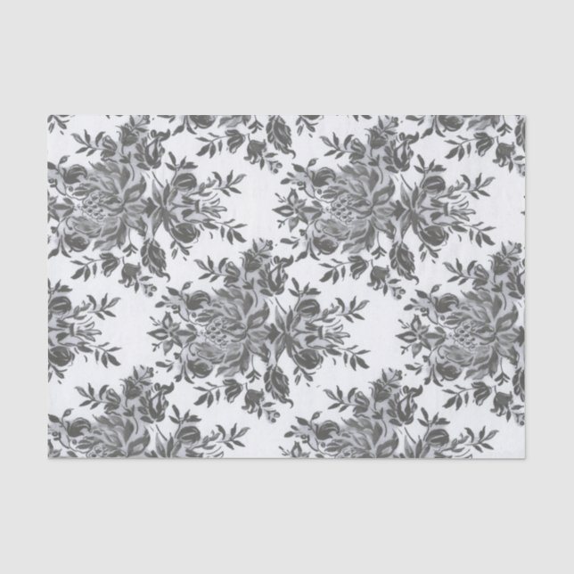 Papel De Seda Victoria del collage de la Antigüedad de la Flora  (Anverso)