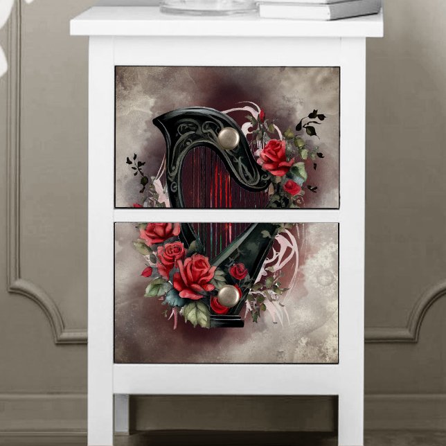 Papel De Seda Victorian Boudoir | Música antigua Celtic Lap Harp (Subido por el creador)