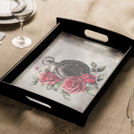 Papel De Seda Victorian Boudoir | Viejo reloj de bolsillo y rosa