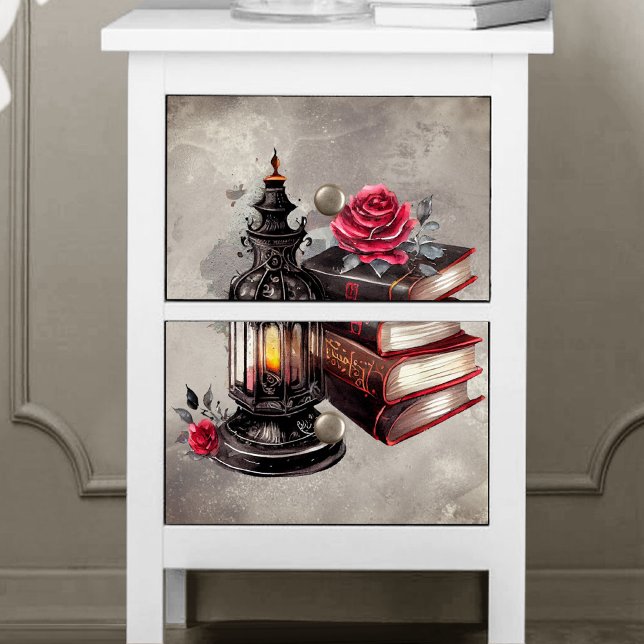 Papel De Seda Victorian Boudoir | Viejos Spell Books con Lintern (Subido por el creador)