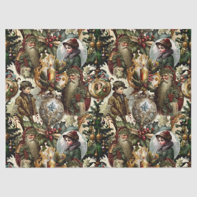Papel De Seda Victorian Christmas Elegance  (Anverso)