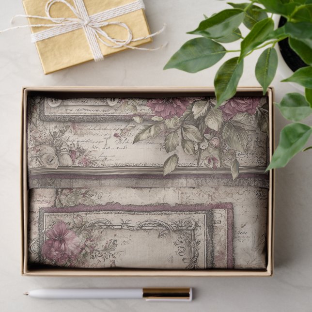 Papel De Seda Victorian & Lace  (Regalo )