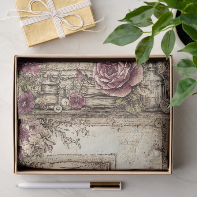 Papel De Seda Victorian & Lace  (Regalo )