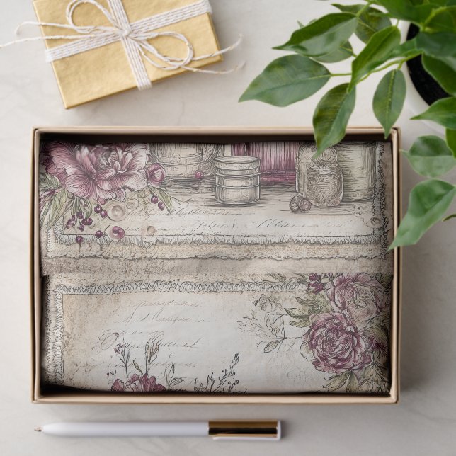 Papel De Seda Victorian & Lace  (Regalo )