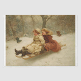 Papel De Seda Victorian Sledding