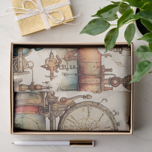 Papel De Seda Victorian Steampunk (Regalo )