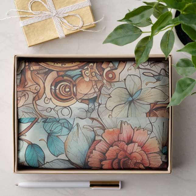 Papel De Seda Victorian Steampunk (Regalo )