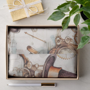Papel De Seda Victorian Steampunk