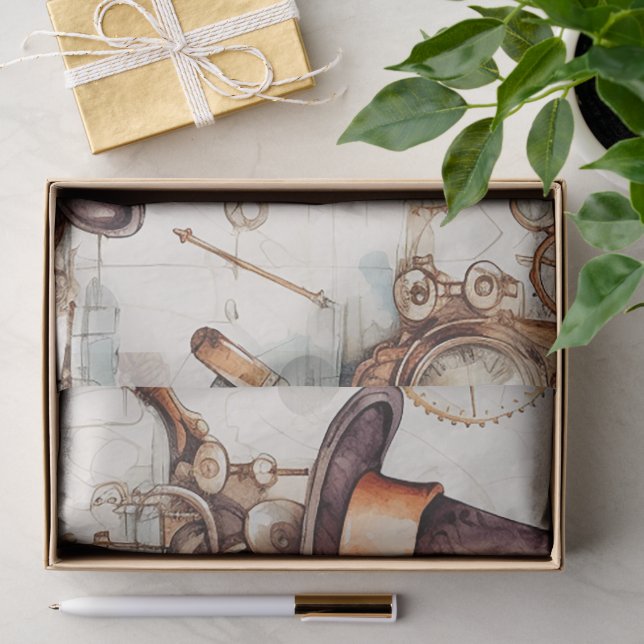 Papel De Seda Victorian Steampunk (Regalo )