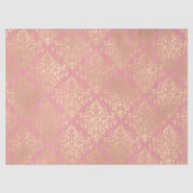 Victoriano de época dorada y rosa Damask