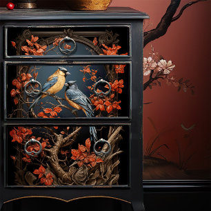 Papel De Seda Victoriano encuentra desenlace estilo Lacquer japo