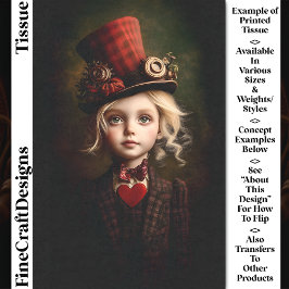 Papel De Seda Victoriano Steampunk Ringmaster Chica CN2 Decoupag