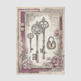 Papel De Seda Victoriano y encaje 