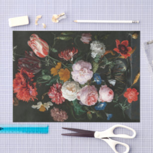 Papel De Seda Vida con flores   Jan Davidsz de Heem