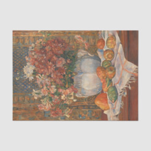 Papel De Seda Vida con flores y espesas miedos, renoir