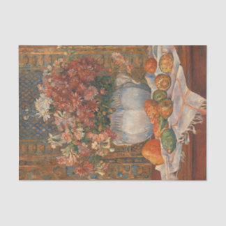 Papel De Seda Vida con flores y espesas miedos, renoir
