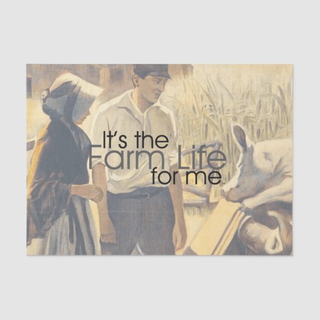 Papel De Seda Vida de la granja TEE (Anverso)