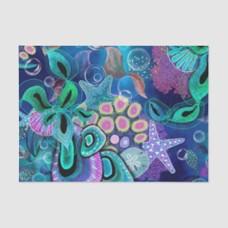 Papel De Seda Vida marina