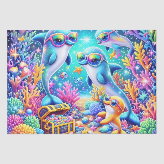 Papel De Seda Vida marina (Anverso)