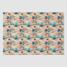 Papel De Seda Vida marina en la playa