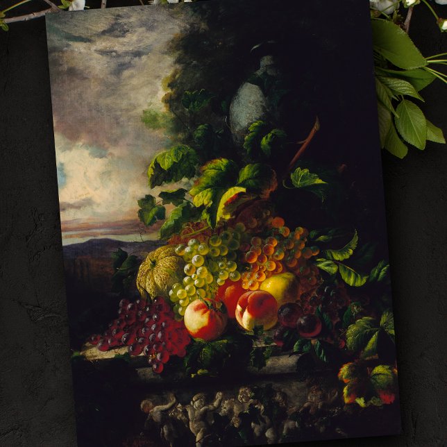 Papel De Seda Vida residual del otoño con urn y fruta (Subido por el creador)