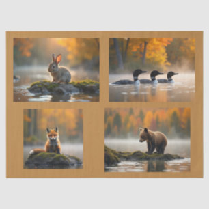 Papel De Seda Vida silvestre de otoño