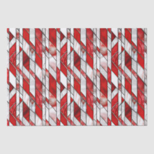 Papel De Seda Vidrio trenzado patriótico rojo y blanco 4 de juli