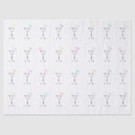 Papel De Seda Vidrios de moda frescos de Martini