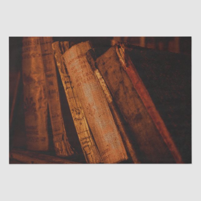 Papel De Seda Vieja biblioteca y libros de antigüedad (Anverso)