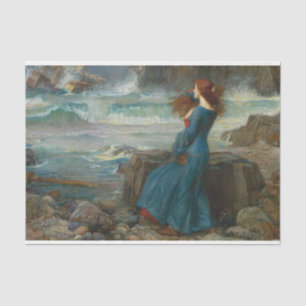 Papel De Seda Vieja mujer vieja mirando al océano