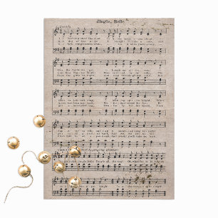 Papel De Seda Viejas campanas de jingle antiguas desconfían músi