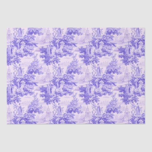 Papel De Seda Viejo toile morado de alegría (Anverso)