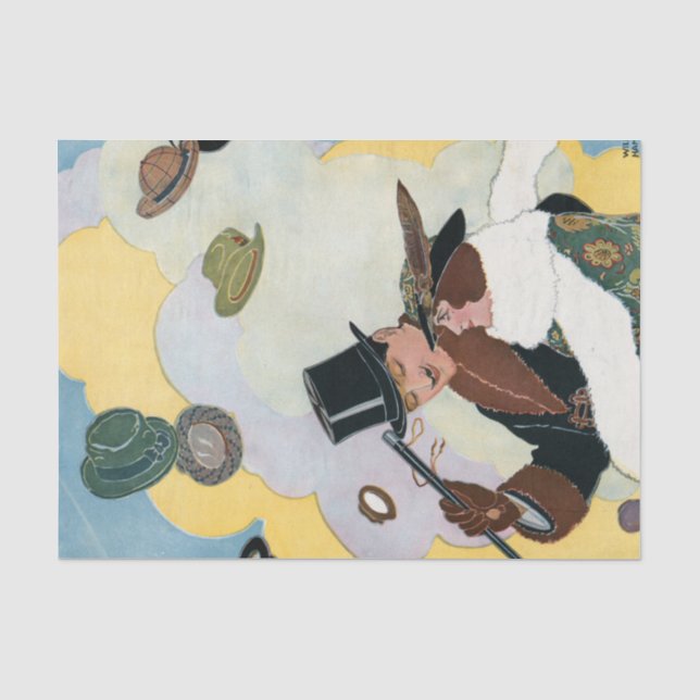 Papel De Seda Vientos de cabeza (1914), Desnudo (Anverso)