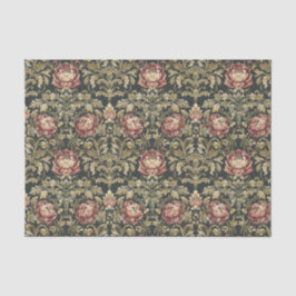 Papel De Seda Vinatage Victorian Inspired Floral Damask Pattern