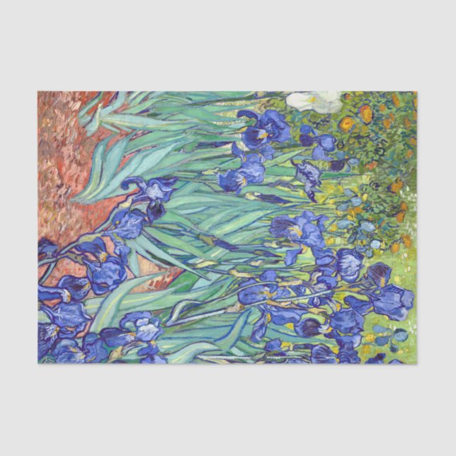 Papel De Seda Vincent Van Gogh 1898 Irises (Anverso)