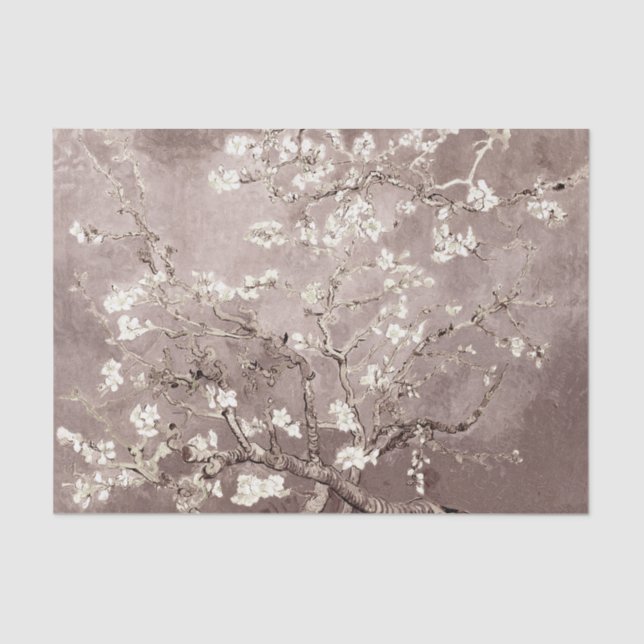 Papel De Seda Vincent Van Gogh Almond Blossoms Beige (Anverso)