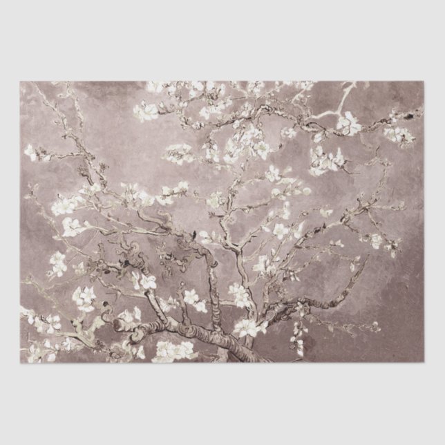 Papel De Seda Vincent Van Gogh Almond Blossoms Beige (Anverso)