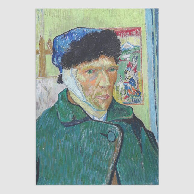 Papel De Seda Vincent van Gogh - Autorretrato con oreja vendada (Subido por el creador)
