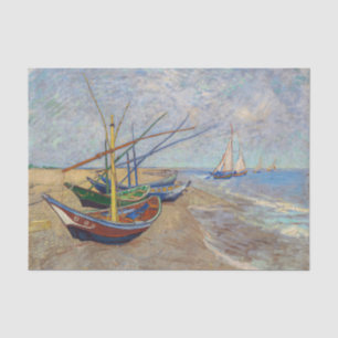 Papel De Seda Vincent van Gogh - Barcas de Pesca en la Playa