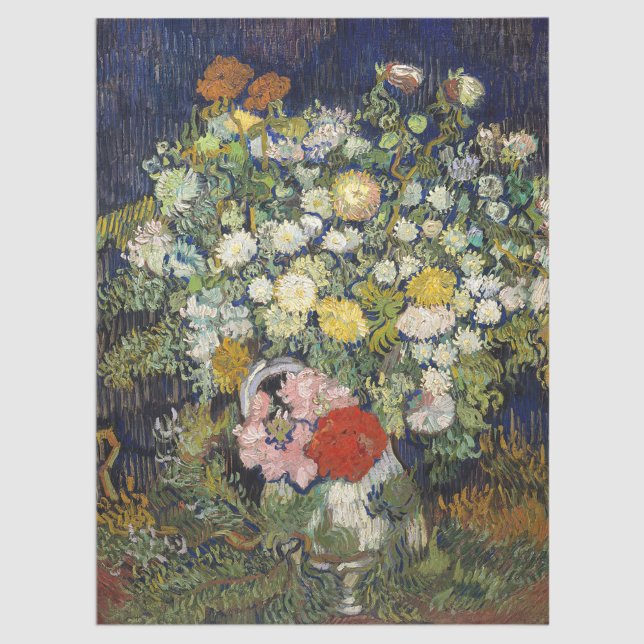 Papel De Seda Vincent van Gogh - Bouquet Flowers in a Vase (Subido por el creador)