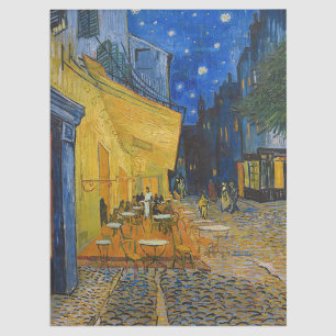 Papel De Seda Vincent van Gogh - Cafe Terrace de noche