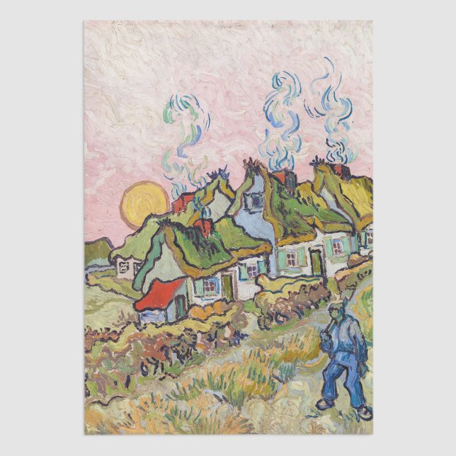 Papel De Seda Vincent van Gogh - Casas y Figura (Subido por el creador)