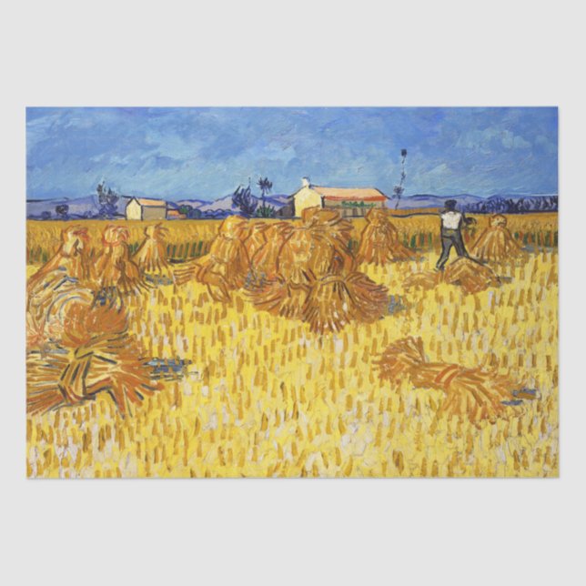 Papel De Seda Vincent van Gogh - Cosecha en Provenza (Anverso)