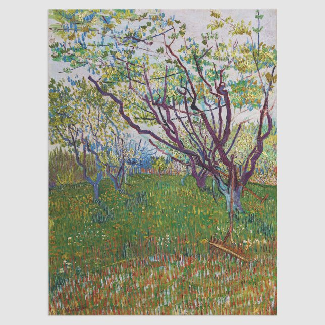 Papel De Seda Vincent van Gogh - El huerto florido (Subido por el creador)
